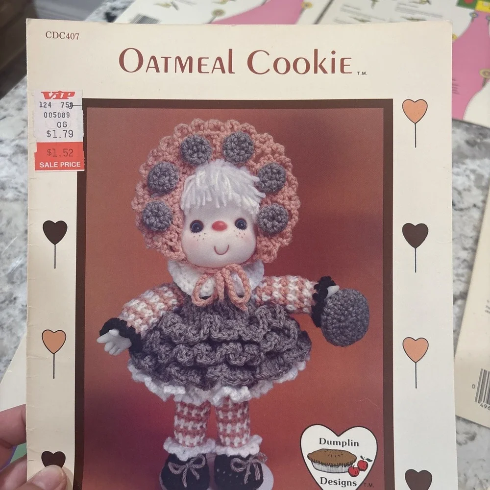 Vintage Dumpling‎ Designs Lollipop Lane Crochet Doll Patterns Full Set Of 12